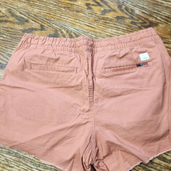 Vuori Vintage Ripstop Short Cinnamon Terracotta Orange Raw Hem Gorpcore SZ S - Picture 3 of 4